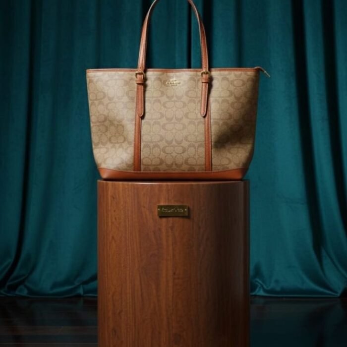 faux leather women tote bag